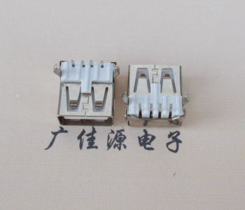 白云USB AF母座 LCP 耐高温250度280度 环保白胶芯