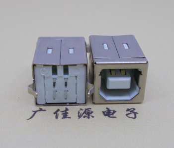 白云USB BF180度母座 打印机接口 立式直插带赛