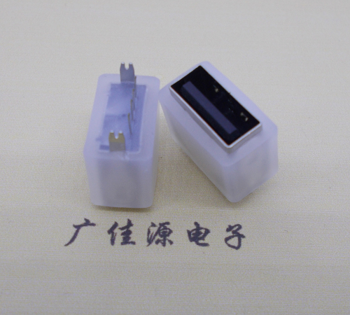 白云USB连接器接口 10.5MM防水立插母座 鱼叉脚