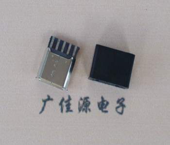 白云麦克-迈克 接口USB5p焊线母座 带胶外套 连接器