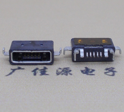 白云MICRO USB防水AB型口母头3D图纸封装