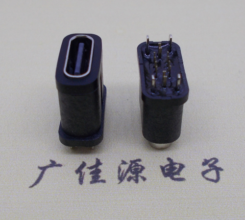 白云type-c16pin防水母座,防水等级IPX7高度系列6.8/7.30/7.60/8.20/10.0/10.5/15.0